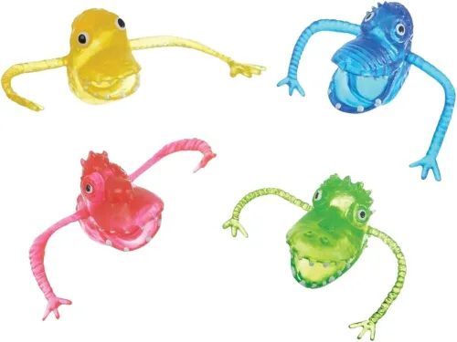 Vista 3 de Marionetas de dedo de neón - Colores surtidos - 72 piezas