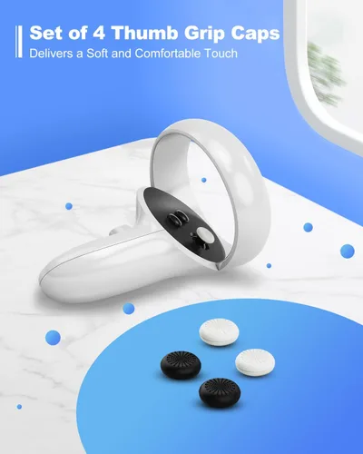 Vista 6 de 13-in-1 Replacement Kit for Oculus Quest 2 ControllerMeta Quest 3 Controllers Joysticks, Thumbstick, Screwdriver, Tweezer, and Pry Tool for Oculus