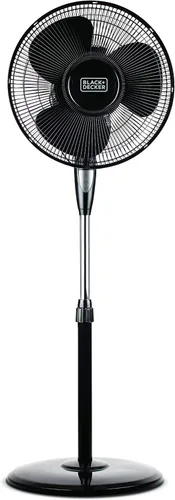 Vista 4 de BLACK+DECKER - Ventilador de pie de 16 pulgadas (40.64 cm) con base de pedestal, ventilador de pie ajustable en altura con control remoto y panel