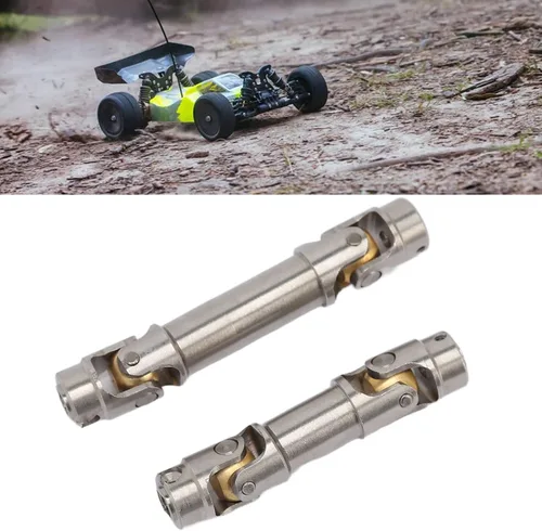 Vista 6 de Juego de eje de transmisión de coche RC, eje de transmisión central delantero y trasero de acero inoxidable duradero para 1/18 RC piezas