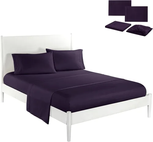 Vista 10 de Sábanas, sábanas autolimpiantes, sábanas de autolimpieza, con infusión de plata, sábanas de cama, transpirables, refrescantes y cómodas