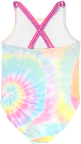 Vista 5 de Barbie Traje de baño para niñas y niños con logotipo de muñeca Tie Dye