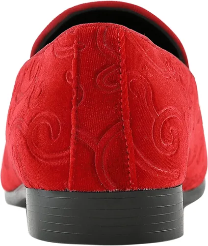 Vista 5 de Amali King - Pantuflas para hombre - Mocasines para hombre - Zapatos de diseñador para hombre - Zapatos de esmoquin - Mocasines de terciopelo