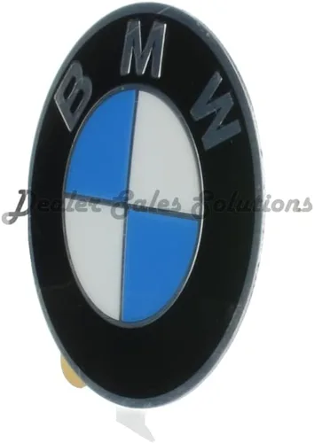 Vista 3 de Calcomanía autoadhesiva de emblema de BMW original para tapa de centro de rueda, 2.5 pulgadas