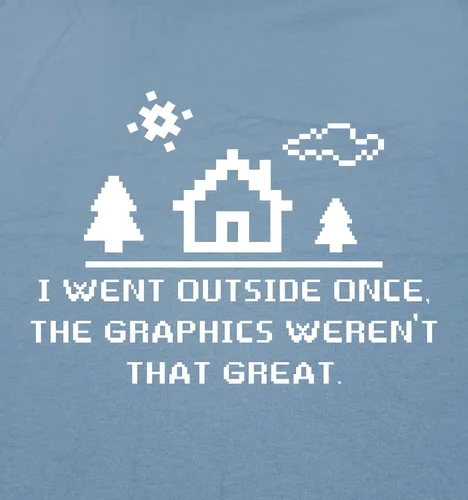 Vista 2 de Camiseta con texto divertido y sarcástico I Went Outside Once Camisa con humor gráfico novedoso para adultos