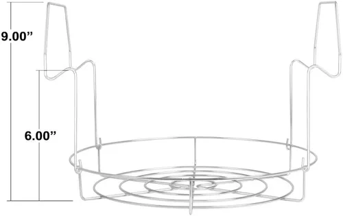 Vista 7 de Kitchen Crop Estante plano de acero inoxidable para conservas VKP1056 (paquete de 2)