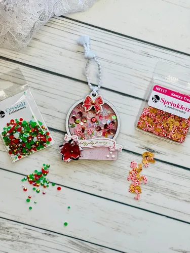 Vista 8 de Buttons Galore Sprinkletz - Piezas de arcilla polimérica para bricolaje Slime Adornos, 1.500 onzas, 1500 piezas, Navidad (Merry & Bright)