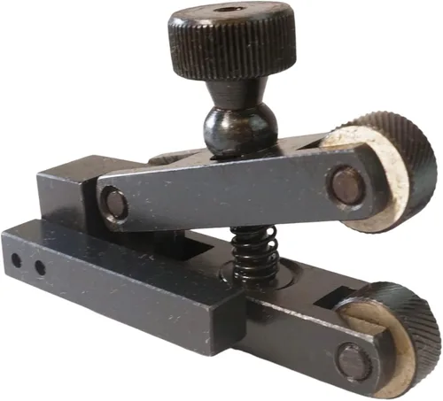 Vista 8 de Portaherramientas de Moleteado de Torno de 6 Cabezales 3/4 por 5 Pulgadas Cabeza Giratoria Diamantes de Moleteado Múltiple 3 Pares de Ruedas