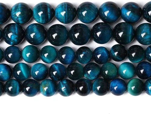Vista 9 de 4mm 90 piezas Cuentas de piedra natural de turquesa africana para hacer joyería Cuentas sueltas de gemas redondas para pulseras, collares, aretes