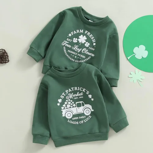 Vista 28 de Traje de San Valentín para bebé, niña, niño, traje de San Valentín, sudadera de manga larga con estampado de corazón