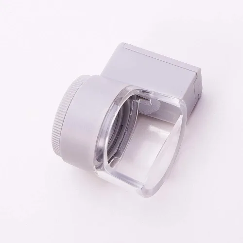 Vista 2 de Othmro Lupa LED con luz, lupa de mano de 0.906 in, 8 unidades, color blanco