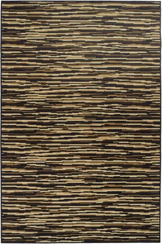 Vista 9 de Superior Alfombra de área de 2 x 3 pies y 0.394 in de altura con respaldo de yute, tejida a la moda y asequible colección Abner, color negro