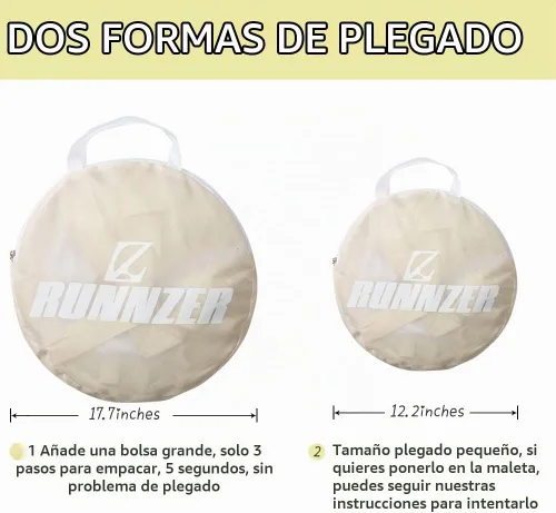 Vista 5 de L RUNNZER Tienda para Pack N Play, Tienda para Cuna de Bebé para Evitar que el Bebé se Escape Trepando, Red Emergente para Cunas para Pack and Play
