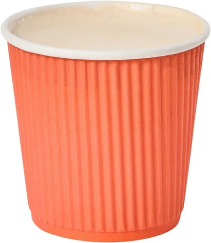 Vista 41 de 500 unidades de tazas desechables negras de 4 onzas para bebidas calientes con diseño de pared ondulada: no necesita mangas - Perfectas