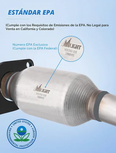 Vista 2 de Nilight Convertidor catalítico para Toyota Corolla / Matrix / Pontiac Vibe 1.8L 2003 2004 2005 2006 2007 2008, Ajuste personalizado Cat