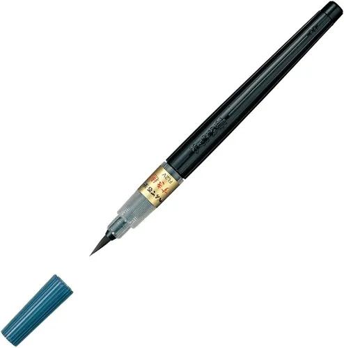 Vista 8 de Pluma con punta de pincel Pentel Fude, negrita (XFL2B)