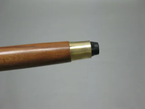 Vista 6 de Bastón de madera vintage de latón antiguo con perilla mango de latón marrón hecho a mano bastón