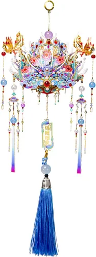 Vista 12 de MU Rompecabezas de metal 3D DIY Kits de modelo Phoenix Coronet Serie B Honghu, cultura china rompecabezas de construcción en miniatura