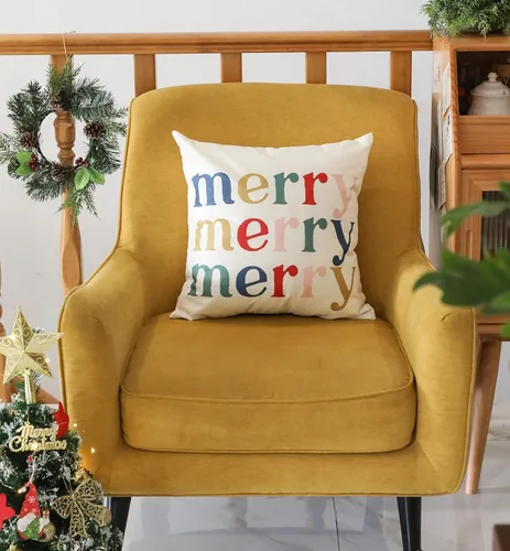 Vista 7 de Juego de 4 fundas de almohada con diseño de cascanueces y ballet de Feliz Navidad, fundas de almohada decorativas para el hogar, sofá, cama, silla