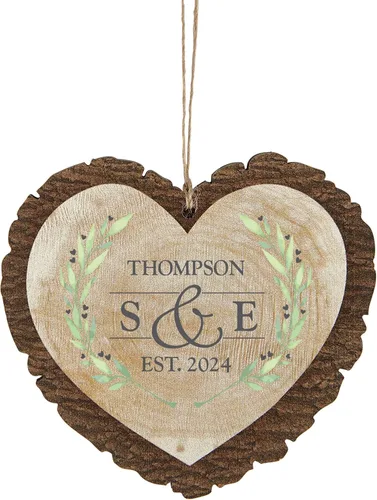 Vista 15 de Let's Make Memories Adorno de Navidad Personalizado para Parejas - Adorno de Navidad 2025 - Decoración de Árbol - Personalizar Mensaje, Año