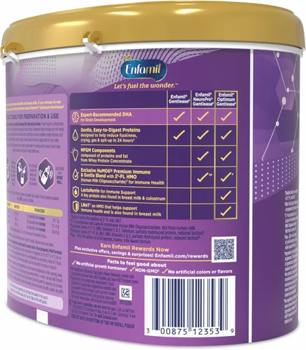 Vista 10 de Enfamil Optimum (Enspire) Gentlease Baby Formula, 19.5 Oz
