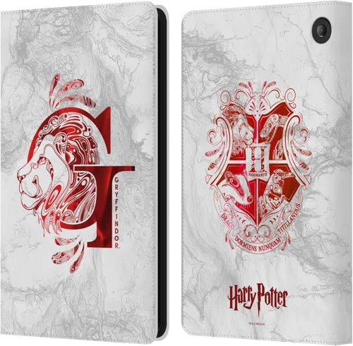 Vista 25 de Head Case Designs Funda de piel con licencia oficial de Harry Potter Gryffindor Aguamenti Deathly Hallows IX compatible con Kindle Paperwhite 1/2/3