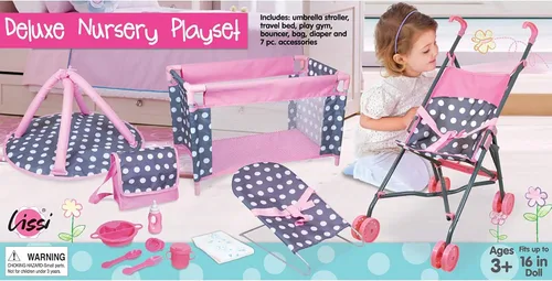 Vista 2 de Lissi Juego de 5 piezas para muñecas de lujo con accesorios