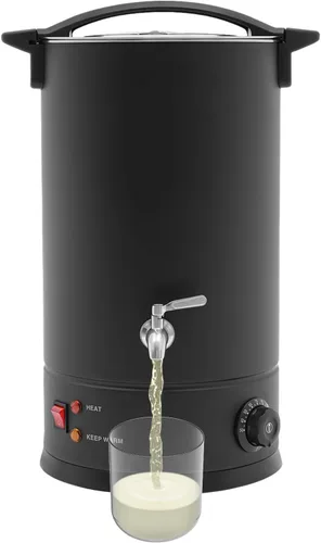 Vista 12 de Derretidor de cera para hacer velas, olla de fusión eléctrica comercial de cera de 10L/338.2 onzas con control de temperatura y boquilla de vertido