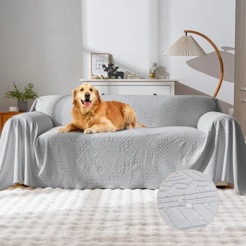 Vista 22 de Funda impermeable para silla reclinable, lavable de terciopelo de doble cara y patrón reversible, para sofá, cama, automóvil y sofá, protección
