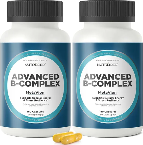 Vista 8 de NutraPep - Vitaminas metiladas del complejo B completo metil multivitamínico