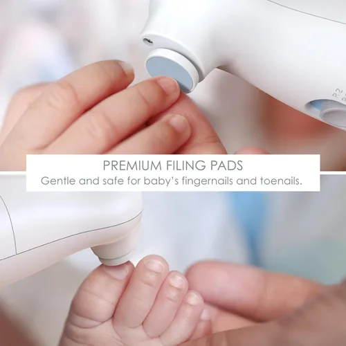 Vista 3 de Pure Enrichment® Juego de 4 almohadillas de repuesto originales para el cortaúñas eléctrico PureBaby® (PEBBMANI)