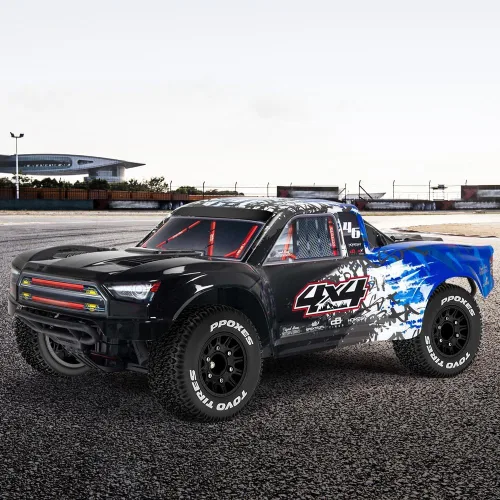 Vista 5 de GLOBACT Ruedas y neumáticos hexagonales RC de 0.472 in/0.551 in 1/10 RC para Arrma Senton Fury Slash Axial Losi Redcat Rc4wd Hex Reemplazo Negro