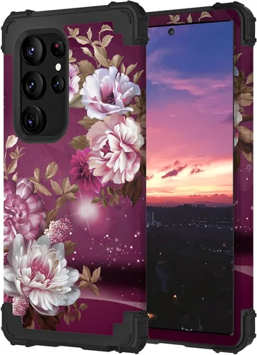 Vista 84 de Hocase Funda para Samsung Galaxy S26 Ultra, mandala beige