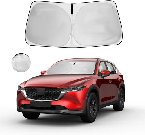 Vista 50 de Parasol para parabrisas, 4 capas, parasol para ventana delantera, bloquea los rayos UV, mantiene el automóvil más fresco