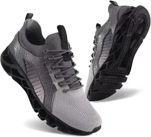Vista 2 de UMYOGO Tenis cómodos para hombre, para caminar, correr, tenis de moda para adultos