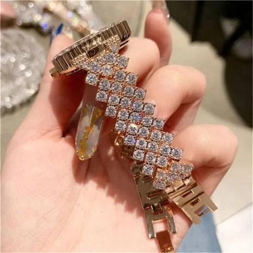 Vista 8 de Weicam Elegante pulsera de cristal para mujer y niña, juego de joyas analógico de cuarzo