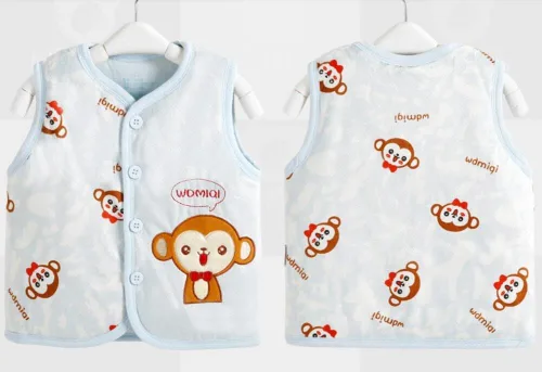 Vista 3 de Monvecle - Chaleco de algodón cálido para bebé o niño pequeño (Unisex)