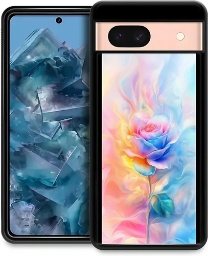 Vista 302 de Compatible con Google Pixel 4A 5G Mobile Case Creative Acrylic Back Panel Silicona Edge Case Slim Protección Especialmente para Google Pixel 4A 5G