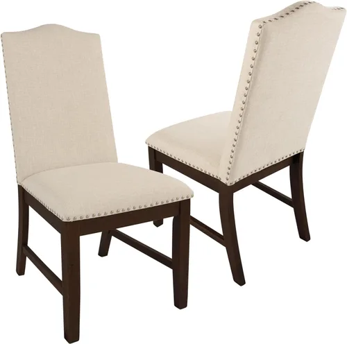 Vista 14 de HomePop Parsons - Silla de comedor, color gris (juego de 2)