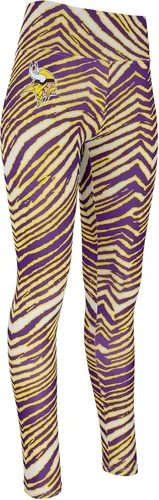 Vista 118 de Zubaz NFL Mallas para mujer de longitud completa de cintura alta básica 1.0