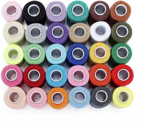 Vista 4 de Candora Bobina de hilo de coser, 30 colores, 250 yardas cada poliéster multiusos para coser a mano y a máquina