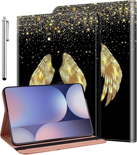 Vista 19 de ALILANG Funda para Samsung Galaxy Tab S5e de 10,5 pulgadas con lápiz capacitivo, a prueba de golpes plegable, negro (black horse)