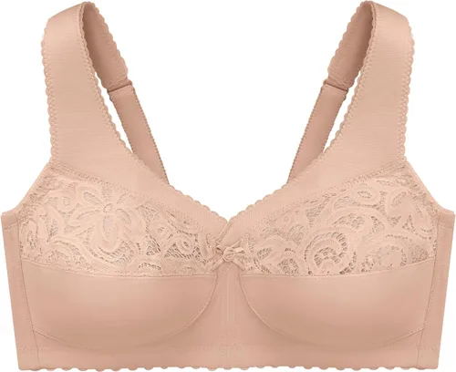 Vista 4 de Glamorise Sujetador MagicLift de algodón con soporte sin varillas #1001 para mujer