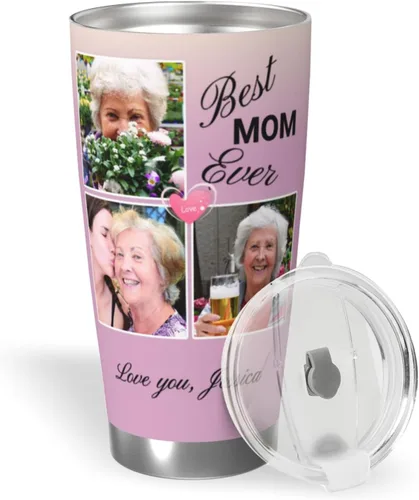 Vista 13 de Vaso personalizado personalizado con foto texto imagen regalo en el día del padre, cumpleaños para papá, marido, abuelo, taza de café aislada