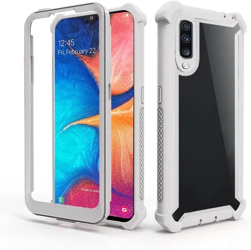 Vista 5 de Asuwish Funda de teléfono para Samsung Galaxy A70, resistente a prueba de golpes, a prueba de caídas, cuerpo completo, resistente, híbrida, móvil