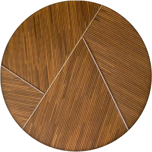 Vista 3 de Patrón de madera de bambú con ángulos marrones de madera de grano – PopSockets Grip y soporte para teléfonos y tabletas