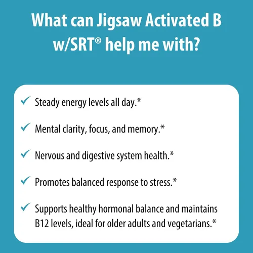 Vista 6 de Jigsaw Health Complejo B activado con SRT, 120 comprimidos