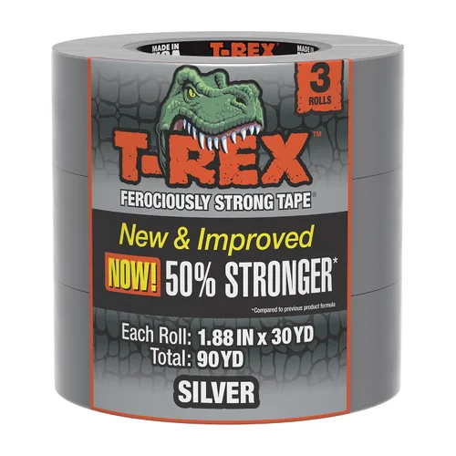 Vista 21 de T-REX Cinta adhesiva extra ancha, 2.83 pulgadas x 25 yardas, gris plomizo Pavonado