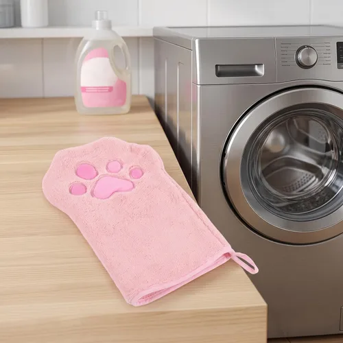 Vista 7 de PET Grooming Towel Glove for Dogs and Cats Quick Drying