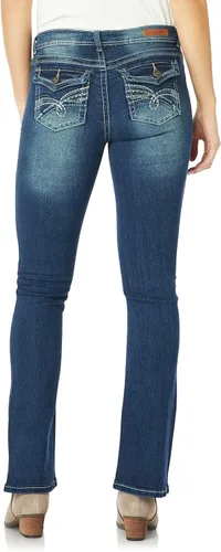 Vista 2 de WallFlower Pantalones de mezclilla para mujer Legendary Bootcut Insta Stretch Juniors (estándar y Plus)